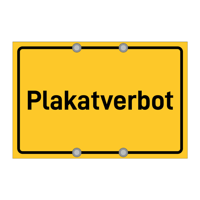 Plakatverbot & Plakatverbot & Plakatverbot & Plakatverbot & Plakatverbot