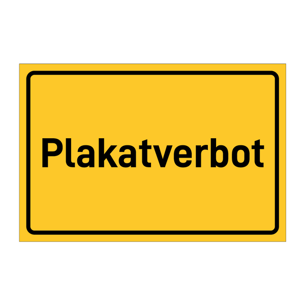 Plakatverbot & Plakatverbot & Plakatverbot & Plakatverbot & Plakatverbot & Plakatverbot