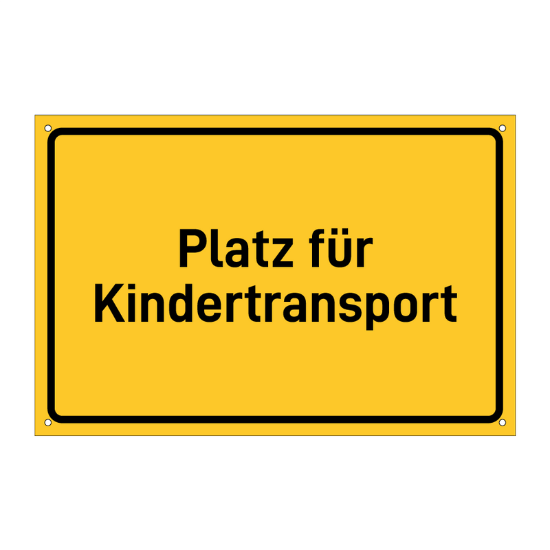Platz für Kindertransport & Platz für Kindertransport & Platz für Kindertransport