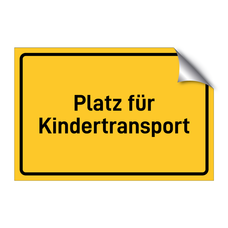Platz für Kindertransport & Platz für Kindertransport & Platz für Kindertransport