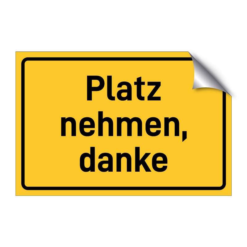 Platz nehmen, danke & Platz nehmen, danke & Platz nehmen, danke & Platz nehmen, danke