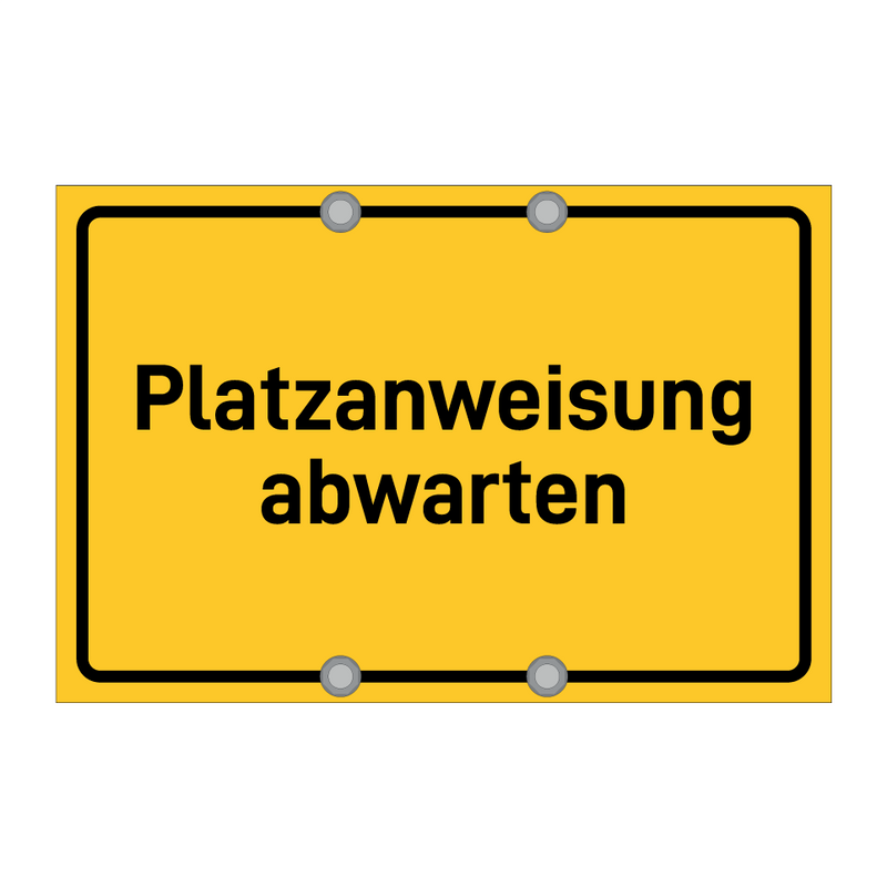 Platzanweisung abwarten & Platzanweisung abwarten & Platzanweisung abwarten