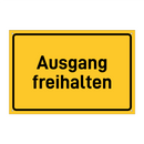 Ausgang freihalten