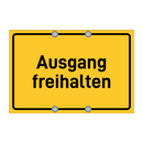 Ausgang freihalten