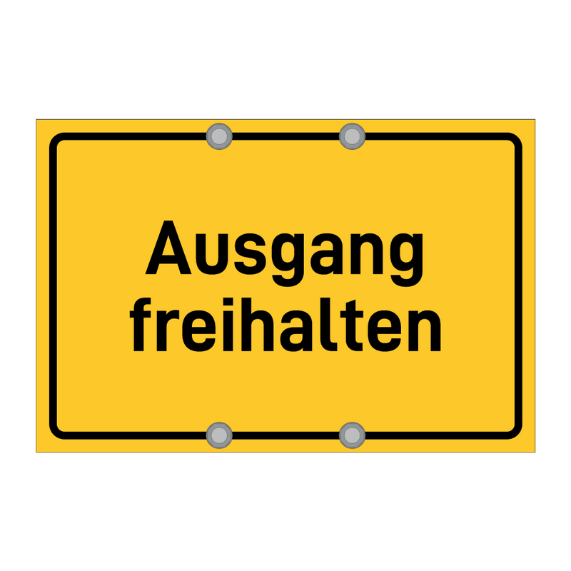 Ausgang freihalten