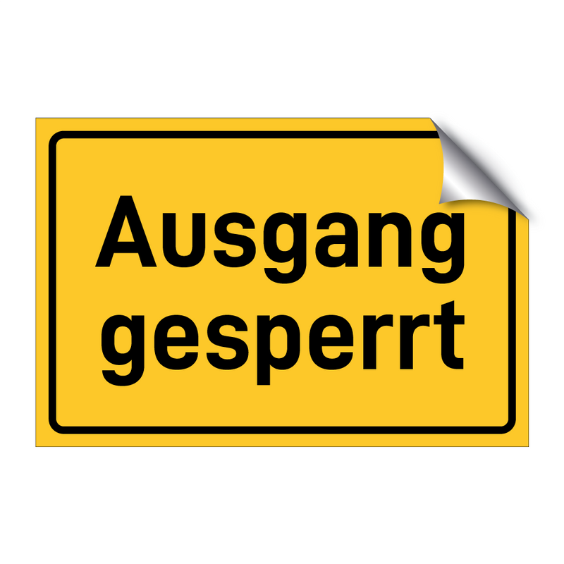 Ausgang gesperrt