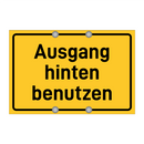 Ausgang hinten benutzen