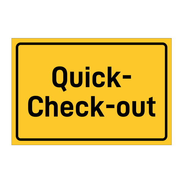 Quick- Check-out & Quick- Check-out & Quick- Check-out & Quick- Check-out & Quick- Check-out