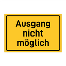 Ausgang nicht möglich