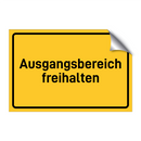 Ausgangsbereich freihalten