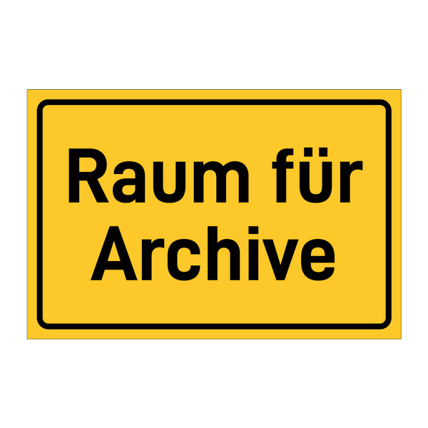 Raum für Archive & Raum für Archive & Raum für Archive & Raum für Archive & Raum für Archive
