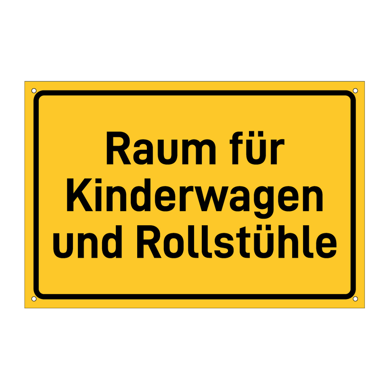 Raum für Kinderwagen und Rollstühle & Raum für Kinderwagen und Rollstühle