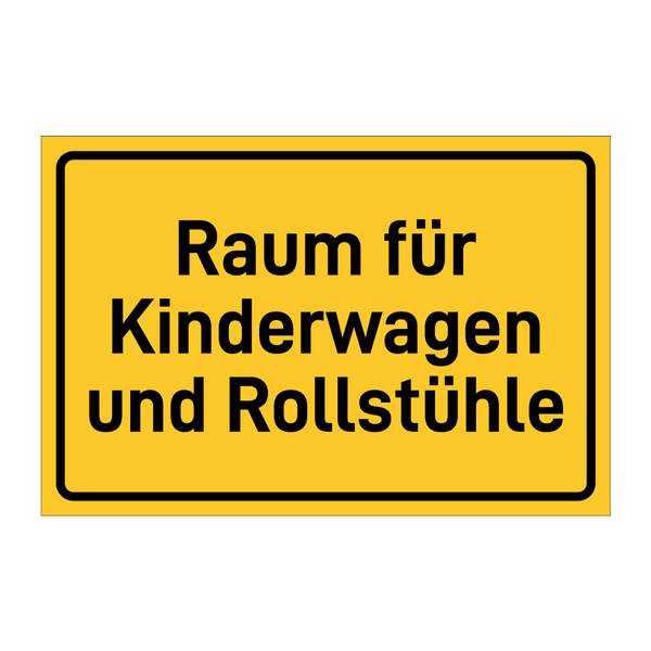 Raum für Kinderwagen und Rollstühle & Raum für Kinderwagen und Rollstühle