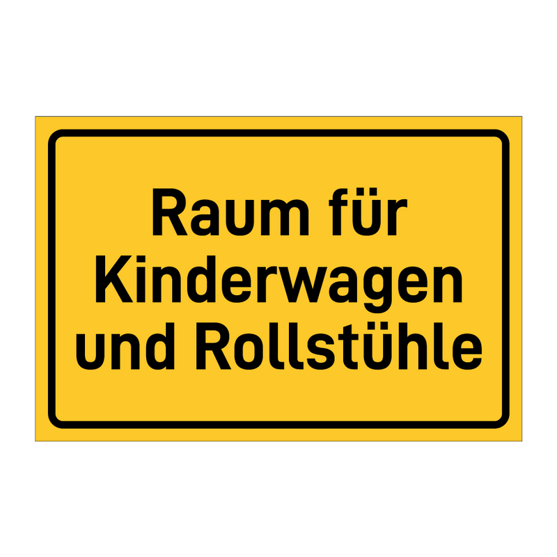 Raum für Kinderwagen und Rollstühle & Raum für Kinderwagen und Rollstühle