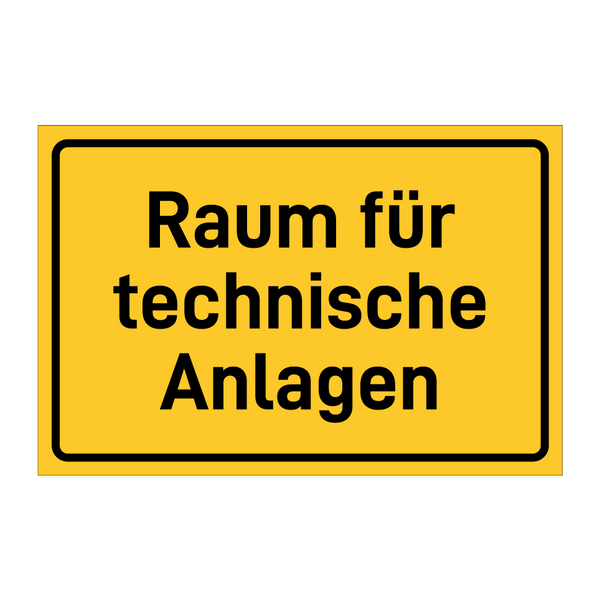 Raum für technische Anlagen & Raum für technische Anlagen & Raum für technische Anlagen