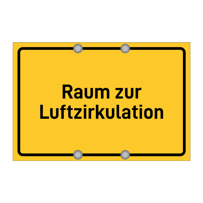 Raum zur Luftzirkulation & Raum zur Luftzirkulation & Raum zur Luftzirkulation
