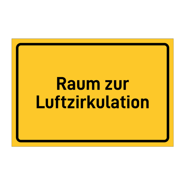 Raum zur Luftzirkulation & Raum zur Luftzirkulation & Raum zur Luftzirkulation