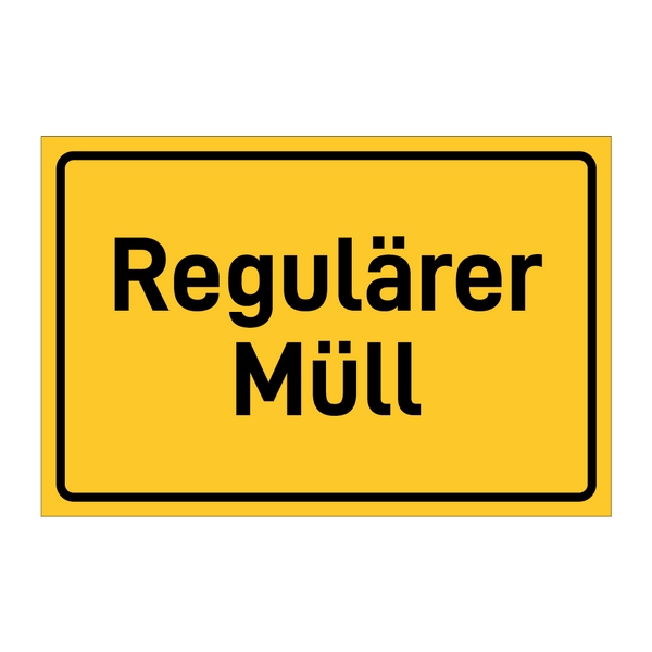 Regulärer Müll & Regulärer Müll & Regulärer Müll & Regulärer Müll & Regulärer Müll