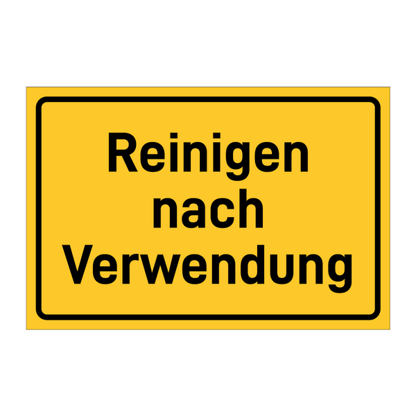 Reinigen nach Verwendung & Reinigen nach Verwendung & Reinigen nach Verwendung