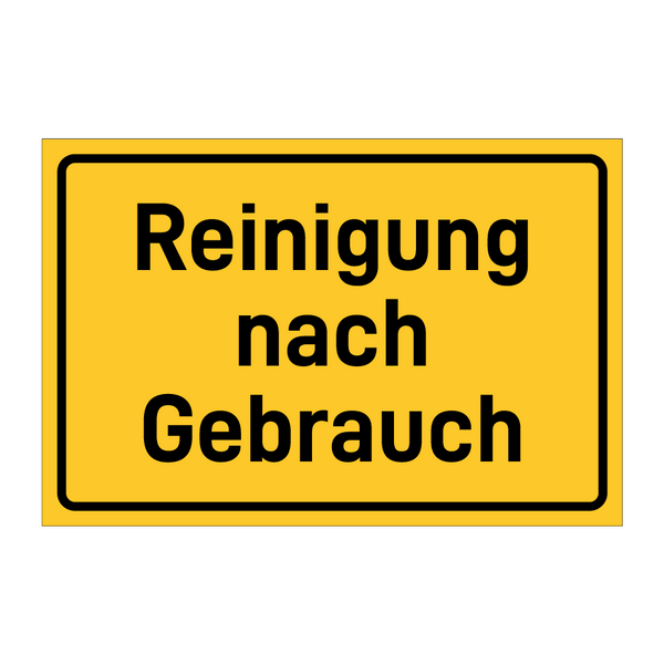 Reinigung nach Gebrauch & Reinigung nach Gebrauch & Reinigung nach Gebrauch