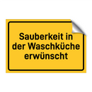 Sauberkeit in der Waschküche erwünscht & Sauberkeit in der Waschküche erwünscht