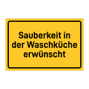 Sauberkeit in der Waschküche erwünscht & Sauberkeit in der Waschküche erwünscht