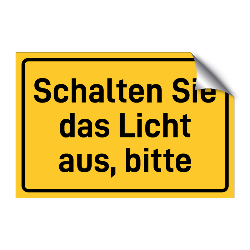 Schalten Sie das Licht aus, bitte & Schalten Sie das Licht aus, bitte