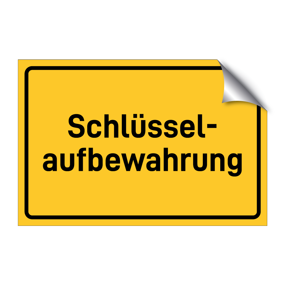 aufbewahrung sticker Schlüssel- aufbewahrung
