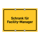 Schrank für Facility-Manager & Schrank für Facility-Manager & Schrank für Facility-Manager