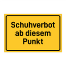 Schuhverbot ab diesem Punkt & Schuhverbot ab diesem Punkt & Schuhverbot ab diesem Punkt