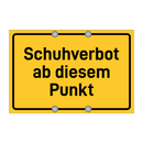 Schuhverbot ab diesem Punkt & Schuhverbot ab diesem Punkt & Schuhverbot ab diesem Punkt