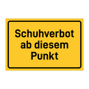 Schuhverbot ab diesem Punkt & Schuhverbot ab diesem Punkt & Schuhverbot ab diesem Punkt