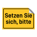Setzen Sie sich, bitte & Setzen Sie sich, bitte & Setzen Sie sich, bitte & Setzen Sie sich, bitte