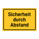 Sicherheit durch Abstand & Sicherheit durch Abstand & Sicherheit durch Abstand