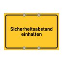 Sicherheitsabstand einhalten & Sicherheitsabstand einhalten & Sicherheitsabstand einhalten