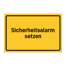 Sicherheitsalarm setzen & Sicherheitsalarm setzen & Sicherheitsalarm setzen