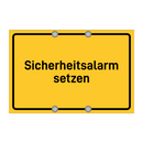 Sicherheitsalarm setzen & Sicherheitsalarm setzen & Sicherheitsalarm setzen