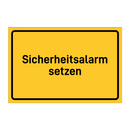 Sicherheitsalarm setzen & Sicherheitsalarm setzen & Sicherheitsalarm setzen