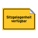 Sitzgelegenheit verfügbar & Sitzgelegenheit verfügbar & Sitzgelegenheit verfügbar