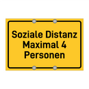 Soziale Distanz Maximal 4 Personen & Soziale Distanz Maximal 4 Personen