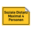 Soziale Distanz Maximal 4 Personen & Soziale Distanz Maximal 4 Personen