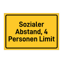 Sozialer Abstand, 4 Personen Limit & Sozialer Abstand, 4 Personen Limit