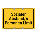 Sozialer Abstand, 4 Personen Limit & Sozialer Abstand, 4 Personen Limit