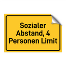 Sozialer Abstand, 4 Personen Limit & Sozialer Abstand, 4 Personen Limit