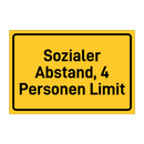 Sozialer Abstand, 4 Personen Limit & Sozialer Abstand, 4 Personen Limit