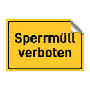 Sperrmüll verboten & Sperrmüll verboten & Sperrmüll verboten & Sperrmüll verboten