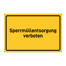 Sperrmüllentsorgung verboten & Sperrmüllentsorgung verboten & Sperrmüllentsorgung verboten