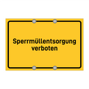 Sperrmüllentsorgung verboten & Sperrmüllentsorgung verboten & Sperrmüllentsorgung verboten