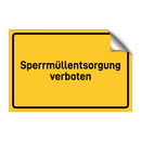 Sperrmüllentsorgung verboten & Sperrmüllentsorgung verboten & Sperrmüllentsorgung verboten