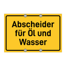 Abscheider für Öl und Wasser